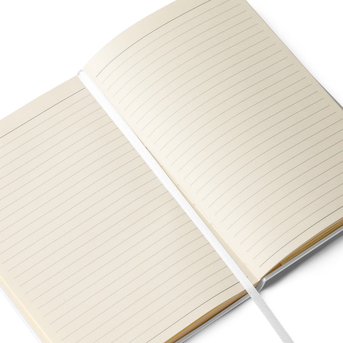 Notes in the Key of Me Journal - Hardcover Notebook - White open lined pages mockup