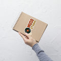 Muso Studio Logo Sticker notebook mockup 5.5 inch