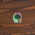 Vintage Headphone TV Holographic Sticker 3x3 original mockup